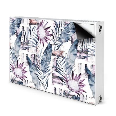 Magnetic radiator cover Marble flowers