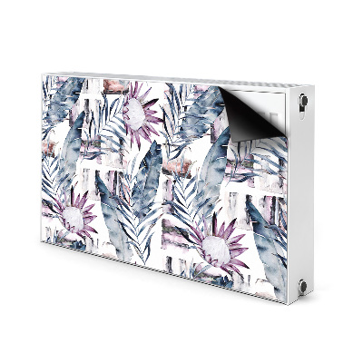 Magnetic radiator cover Marble flowers