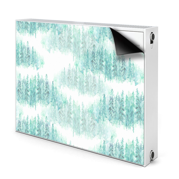 Magnetic radiator cover Painted forest