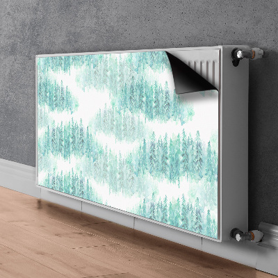 Magnetic radiator cover Painted forest