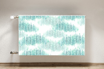 Magnetic radiator cover Painted forest