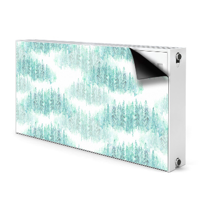 Magnetic radiator cover Painted forest