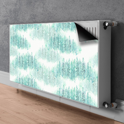 Magnetic radiator cover Painted forest