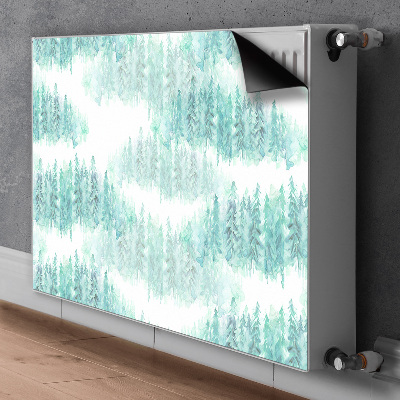 Magnetic radiator cover Painted forest