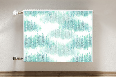 Magnetic radiator cover Painted forest