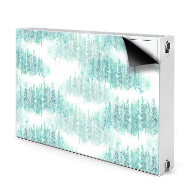 Magnetic radiator cover Painted forest