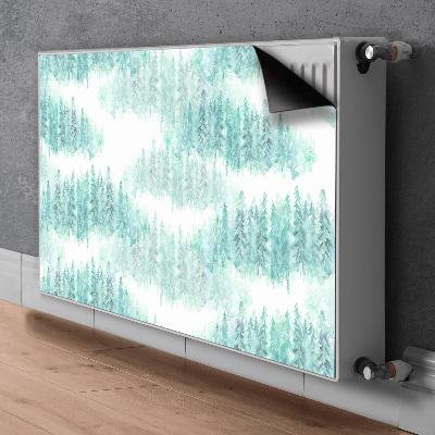 Magnetic radiator cover Painted forest