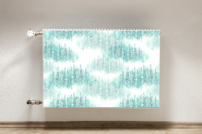 Magnetic radiator cover Painted forest