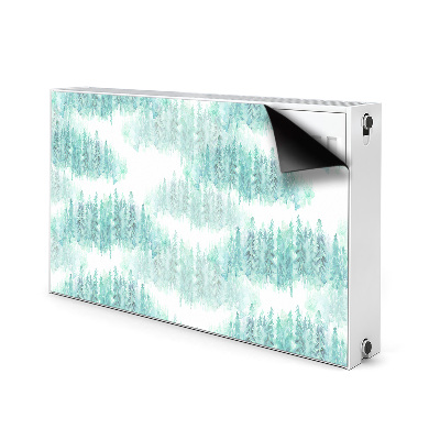 Magnetic radiator cover Painted forest