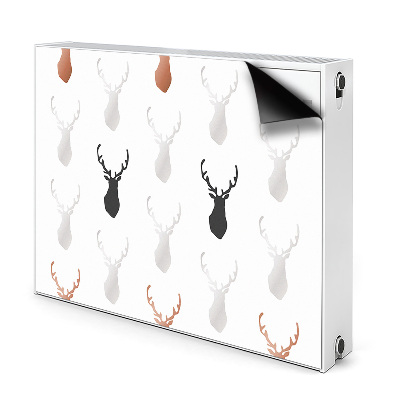 Magnetic radiator mat Deer head