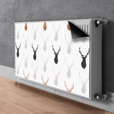 Magnetic radiator mat Deer head