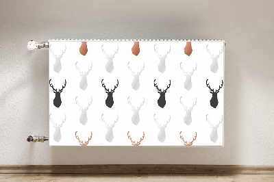 Magnetic radiator mat Deer head