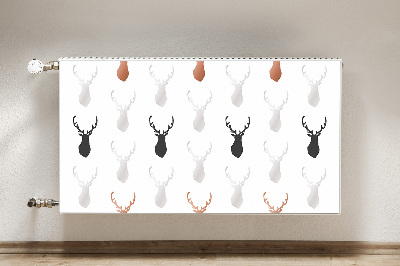 Magnetic radiator mat Deer head