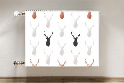 Magnetic radiator mat Deer head