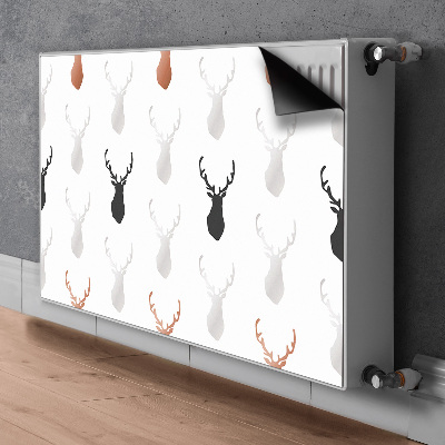 Magnetic radiator mat Deer head