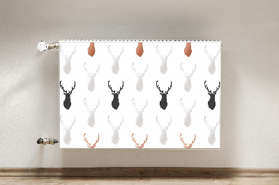 Magnetic radiator mat Deer head