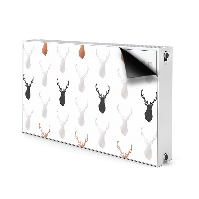 Magnetic radiator mat Deer head