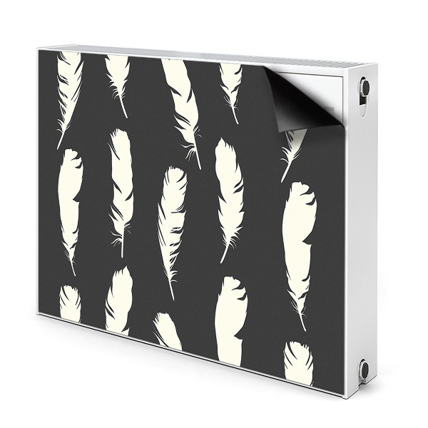 Radiator cover White feathers