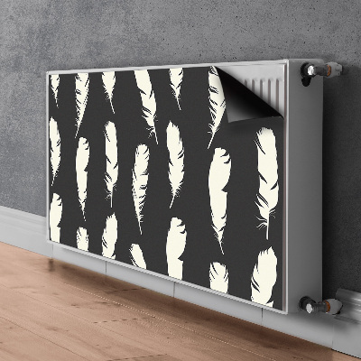 Radiator cover White feathers