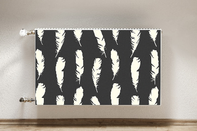 Radiator cover White feathers