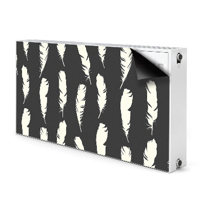 Radiator cover White feathers