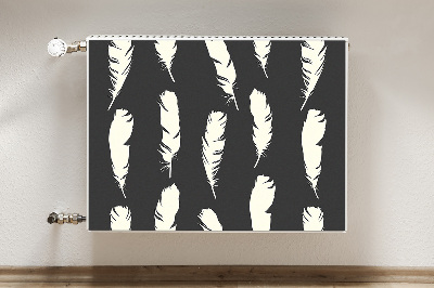 Radiator cover White feathers