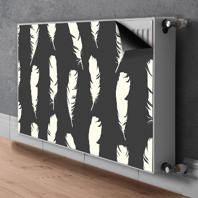 Radiator cover White feathers