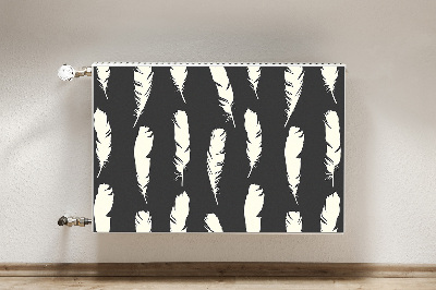 Radiator cover White feathers