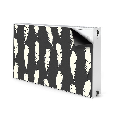 Radiator cover White feathers