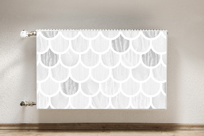 Decorative radiator mat Scallop