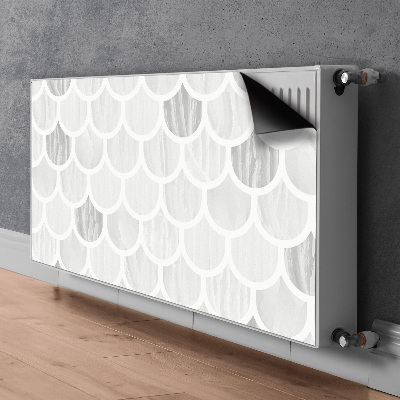 Decorative radiator mat Scallop