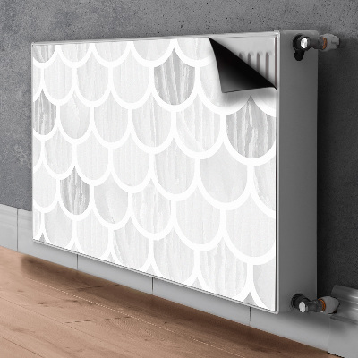 Decorative radiator mat Scallop