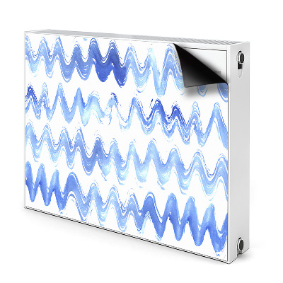 Magnetic radiator mat Watercolor waves