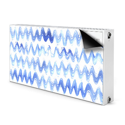 Magnetic radiator mat Watercolor waves