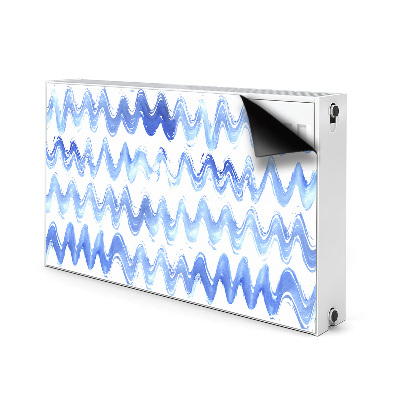 Magnetic radiator mat Watercolor waves