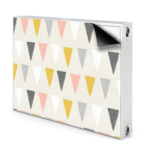 Magnetic radiator mat Triangular pattern