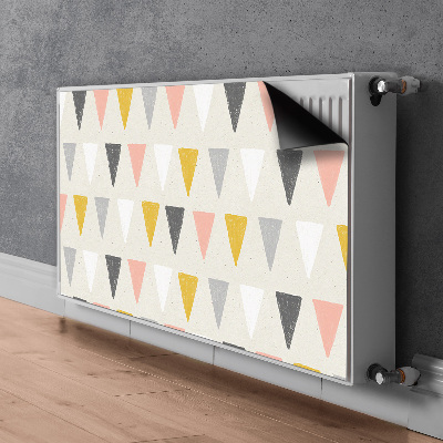 Magnetic radiator mat Triangular pattern