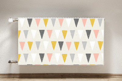 Magnetic radiator mat Triangular pattern