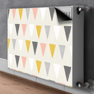 Magnetic radiator mat Triangular pattern