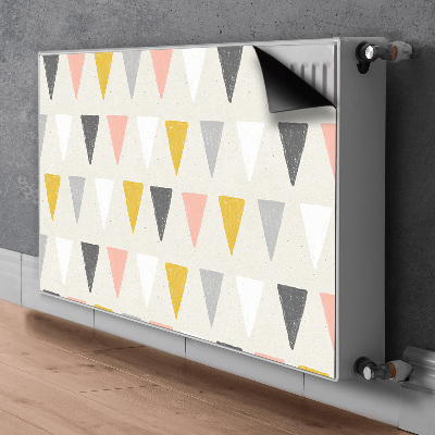 Magnetic radiator mat Triangular pattern