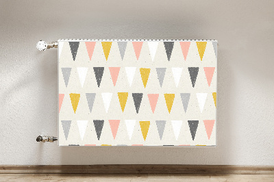 Magnetic radiator mat Triangular pattern