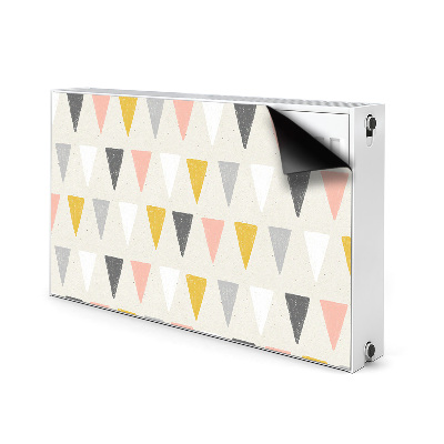 Magnetic radiator mat Triangular pattern