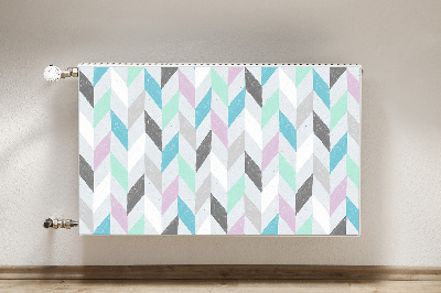 Decorative radiator cover Fabric with herringbone