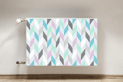 Decorative radiator cover Fabric with herringbone