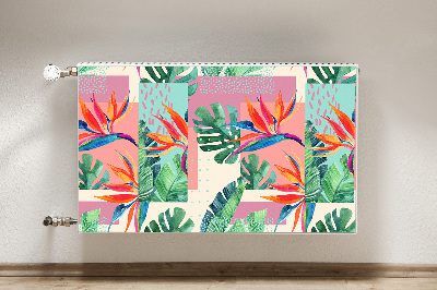 Decorative radiator cover Tropical mosaic