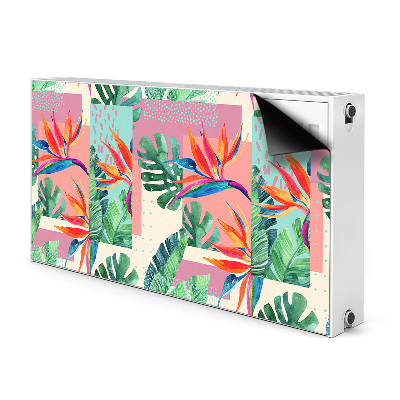 Decorative radiator cover Tropical mosaic