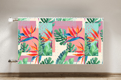 Decorative radiator cover Tropical mosaic