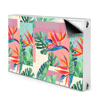 Decorative radiator cover Tropical mosaic