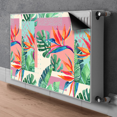 Decorative radiator cover Tropical mosaic