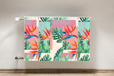 Decorative radiator cover Tropical mosaic